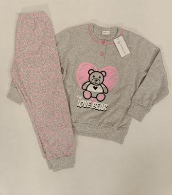 MÄDCHEN-PYJAMAS M/L 14304A PRIMERO Tellini S.R.L. Großhandelskleidung
